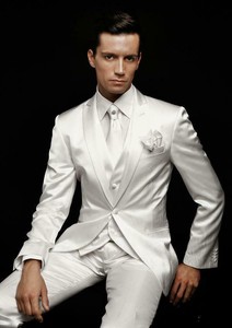 white slim fit suit