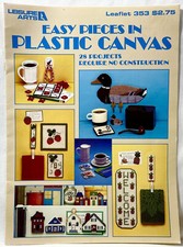 1985 Leisure Arts Easy Pieces In Plastic Canvas 353 Pattern Book Vintage 12102