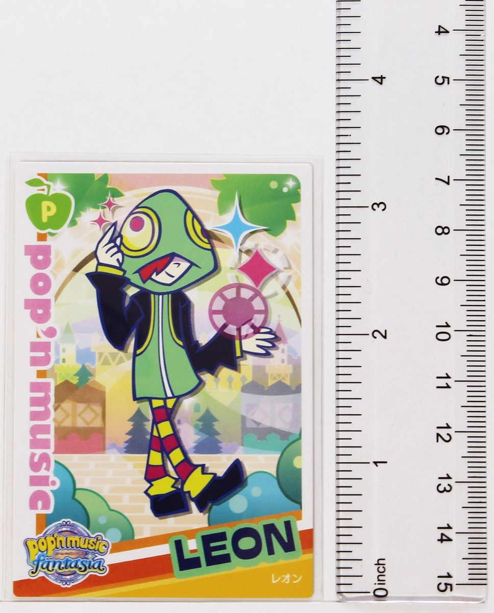 Pop'n Music Card Leon PK22N025 KONAMI Japan Game Character