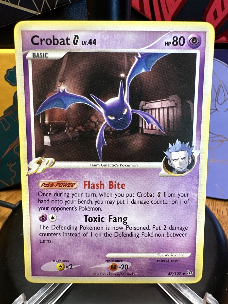 Crobat G 47/127 LP Platinum Non Holo SP Cyrus Team Galactic Crobat G 47/127 LP Platinum Non Holo SP Cyrus Team Galactic