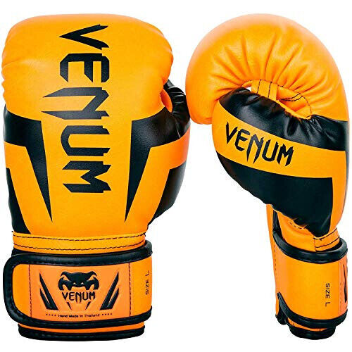 Guantoni da Boxe Venum Kids Elite, Neo Arancione, Large (9-11 anni) - Foto 1 di 6