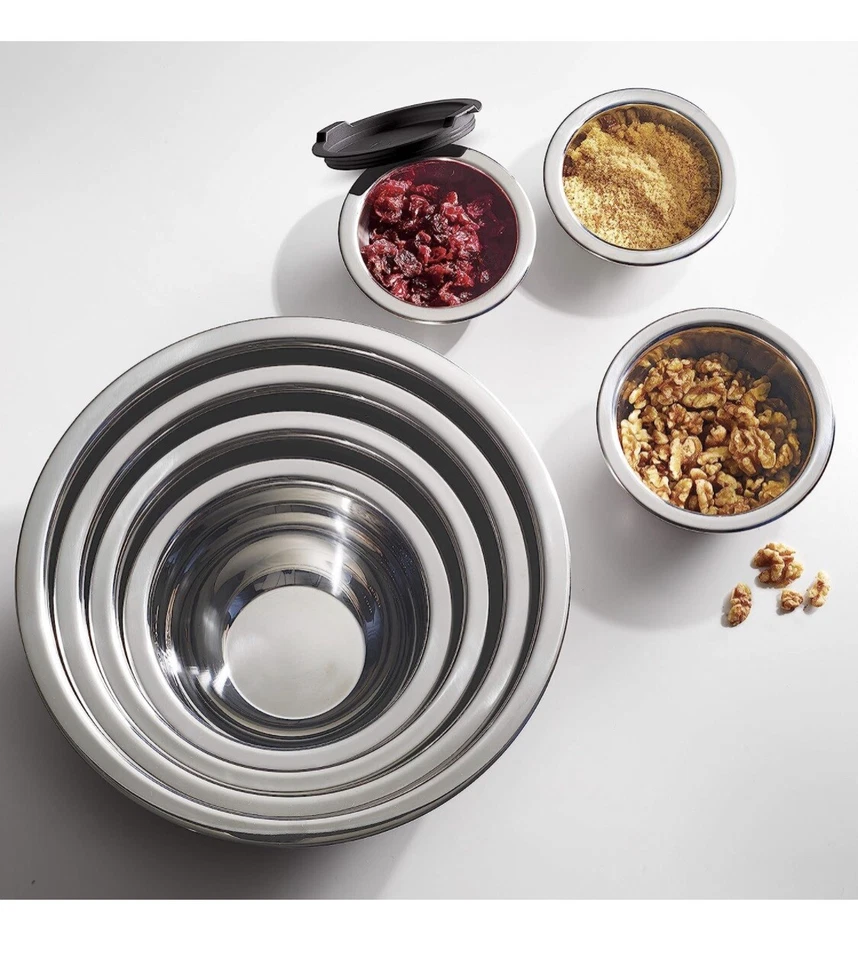 Cuencos mezcladores cubiertos Tramontina acero inoxidable gris 80202/507DS (14 piezas) Foto 4 de 4