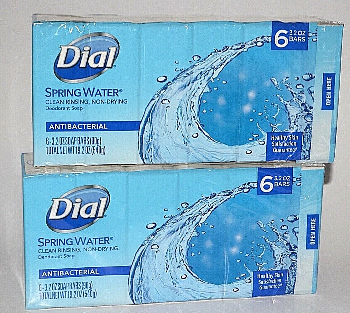 Antibacterial Deodorant Soap Dial Spring Water Bar Soap 12 DIAL