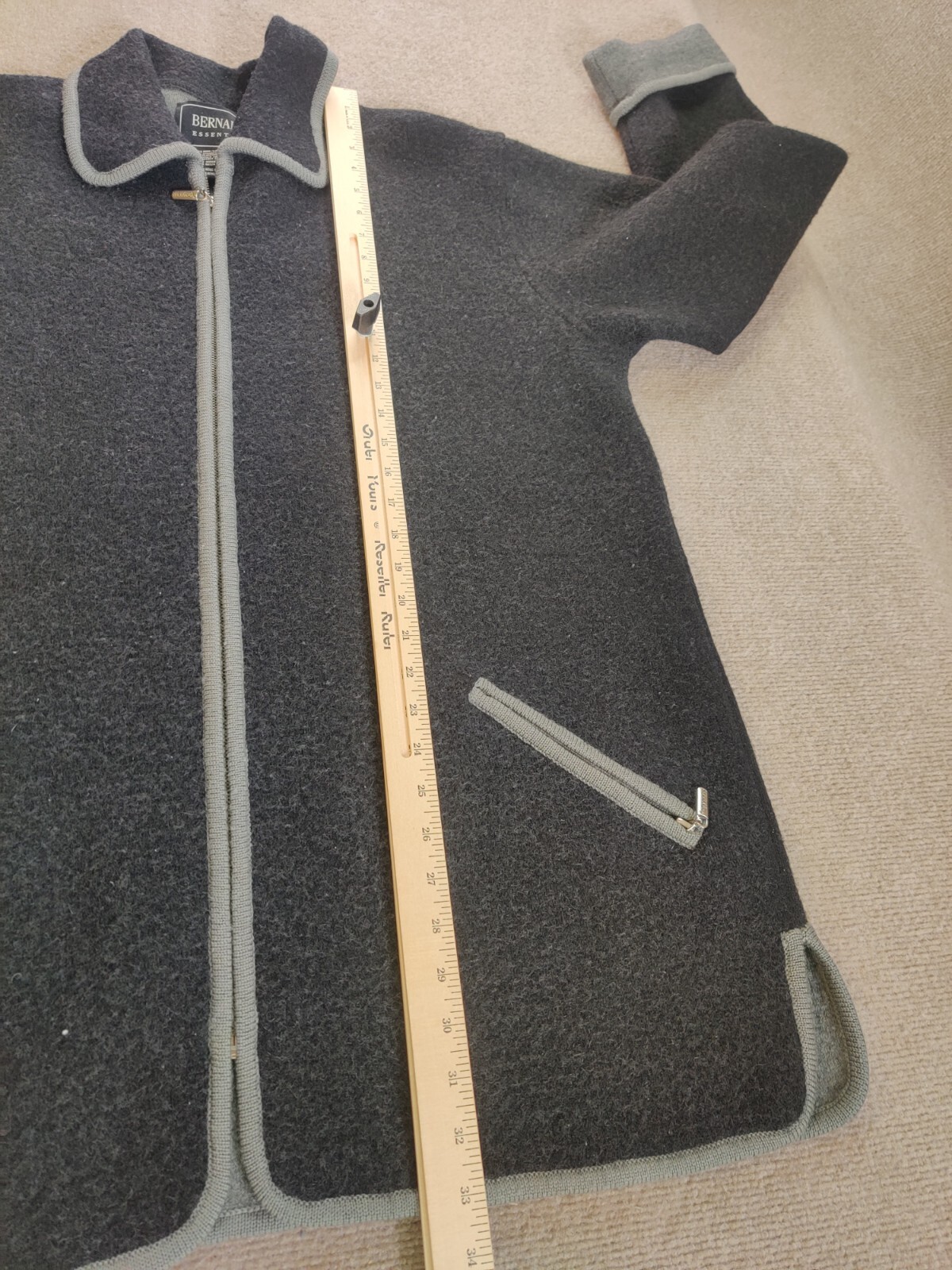 Bernardo Essentials Full Zip Coat Jacket Cardigan… - image 3