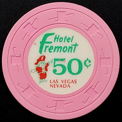 Hotel Fremont, Las Vegas, Nevada, 50¢ casino chip! pink