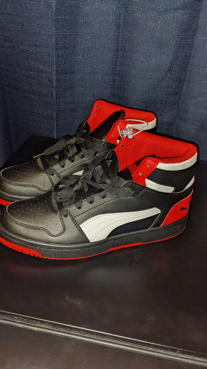 Puma Men\'s Rebound Layup 369573-15 Black Red Basketball Shoes Sneakers Size 10 PUMA Rebound LayUp SL  main image 2