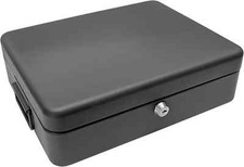 12 Inch Security Lock Box Fireproof Chest Cash Safe Keys Document Home Office UK