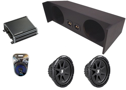Kicker Jeep Wrangler 87-06 43C104 10" Sub, 1600W Amp - Refurbished & Sub Box