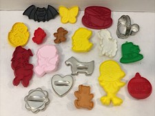 Vintage Large Lot of Plastic/Metal Cookie Cutters Hallmark  Unbranded
