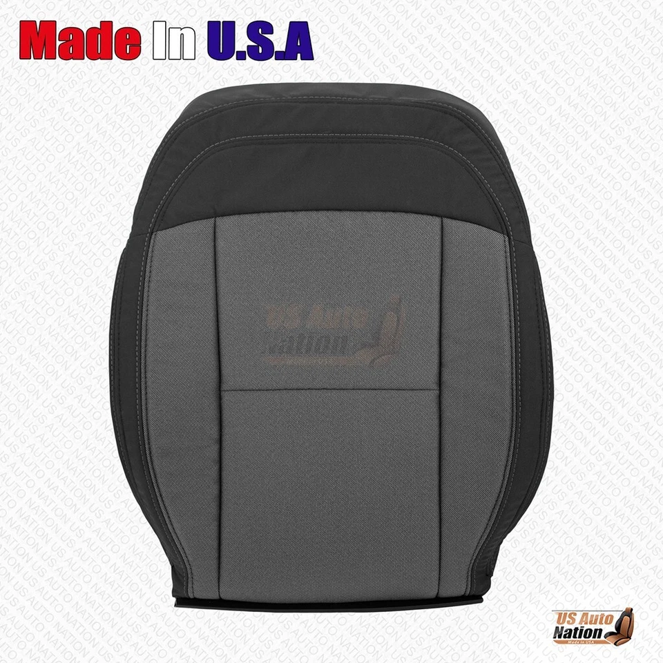 2014-2024 para Dodge Ram ProMaster delantero conductor inferior y superior cubierta de tela gris Foto 3 de 4