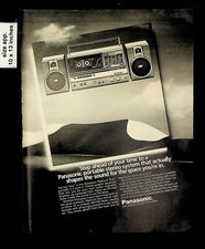 1983 Panasonic Portable Stereo System Vintage Print Ad 16740
