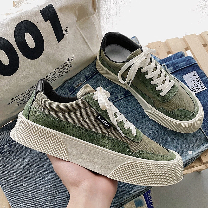 Men's canvas breathable clearance board casual shoes