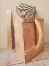 wood Metal Cranberry Bog Scoop picker Primitive folk art antique vtg 