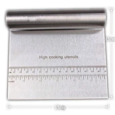 Dough Knife Dough Pastry Scraper Stainless Steel Dough Pastry Cutter with Measur