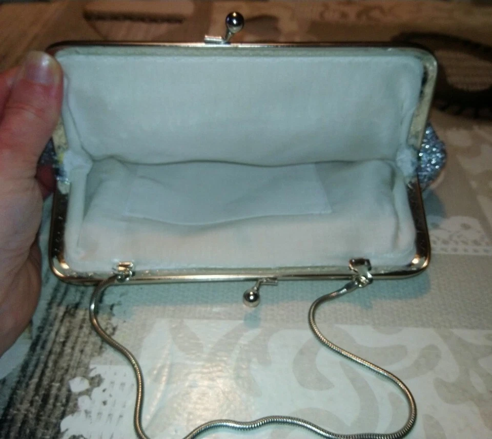 Petit Sac De Soirée Argenté - Photo 2/4