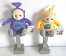 Eden Teletubbies 8" Purple Tinky Winky Yellow Laa-Laa 1998 Original Tags