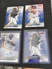 2025 Bowman Best Lot Autographed Elian Pena Francisco Lindor Numbered #250