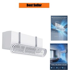 Mini Split Air Deflector 35.43 in Adjustable No-Drill AC Vent Cover