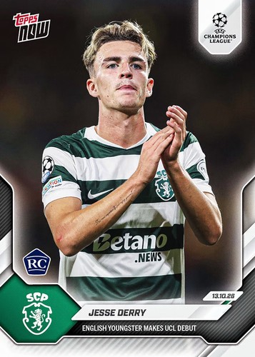 Jesse Derry - 2026-27 UCL Topps NOW® - Card 18