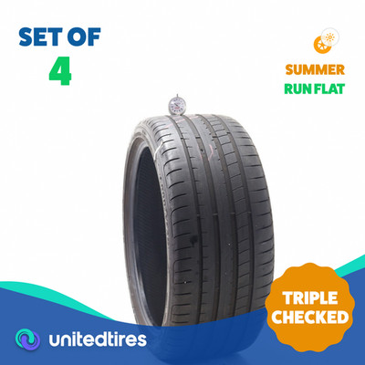 Set of (4) Used 255/35R19 Goodyear Eagle F1 Asymmetric 3 Run Flat 96Y - 5-7/32