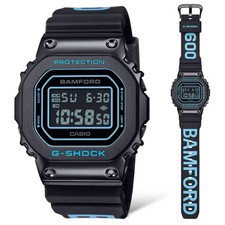 Casio G-SHOCK x BAMFORD GM-5600BWD-1JR Limited Model Black Blue Metal Bezel
