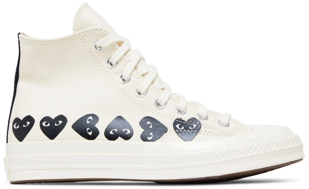 Comme des Garçons PLAY x Converse Chuck 70 High Multi Heart  display picture 1
