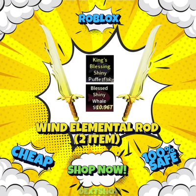 Wind Elemental Rod For Roblox Fisch – In-Game Item – Fast Delivery