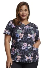 Dickies Dynamix Women Scrubs Top, DK731, Size: M, Wild Tropic