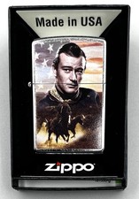 Zippo Lighter 2021 John Wayne The Duke Round Up Cigarette Lighter New w/Box
