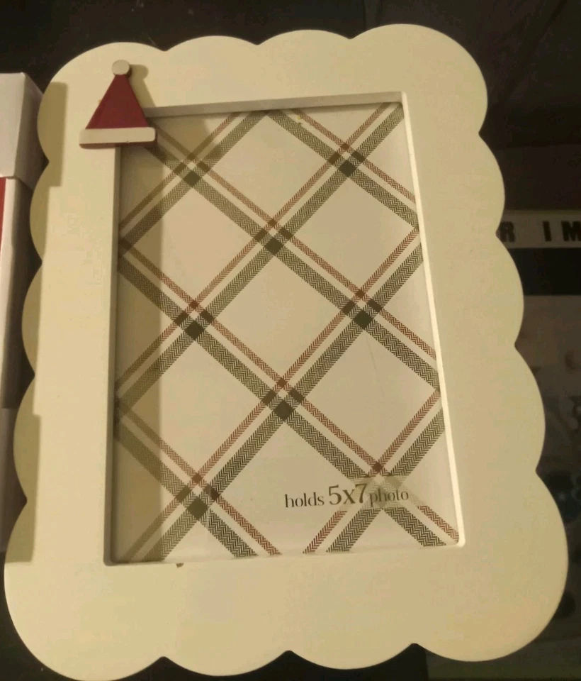 JUEGO DE 2 - Marco de fotos de Navidad 5 x 7 marcos de mascotas de vacaciones Foto 3 de 4