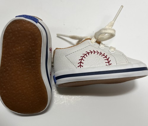 Keds Double up Crib Pennant Baseball Stitched Unisex Shoe Size infant 1 US - Picture 7 of 8