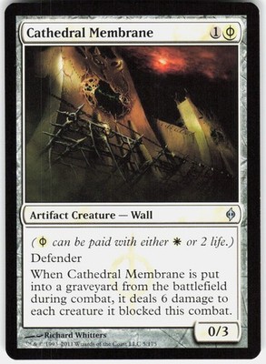 Cathedral Membrane 5 Uncommon New Phyrexia Magic: The Gathering Lightly Played