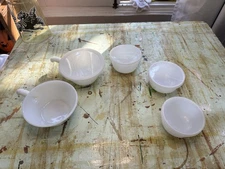 Vintage Freeze Heat Serve Microwave Anchor Hocking Bowls With Lids