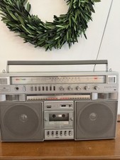 Realistic Scr-8 14-778A Am/Fm Cassette Boombox radio works, tape untested