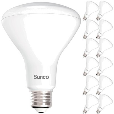 Sunco 12 Pack BR30 LED Bulbs - Indoor Flood Light, Dimmable