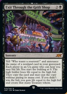Exit Through the Grift Shop - Foil x1 NM Magic the Gathering 1x Unfinity mtg car