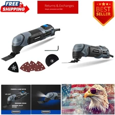 Corded 2.2-Amp Oscillating Multi-Tool with Multiple Blades & Sanding Accessories