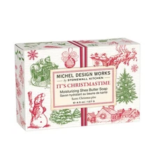 Michel Design Works It's Christmastime Shea Butter Soap Bar Pine Clove Cedar
