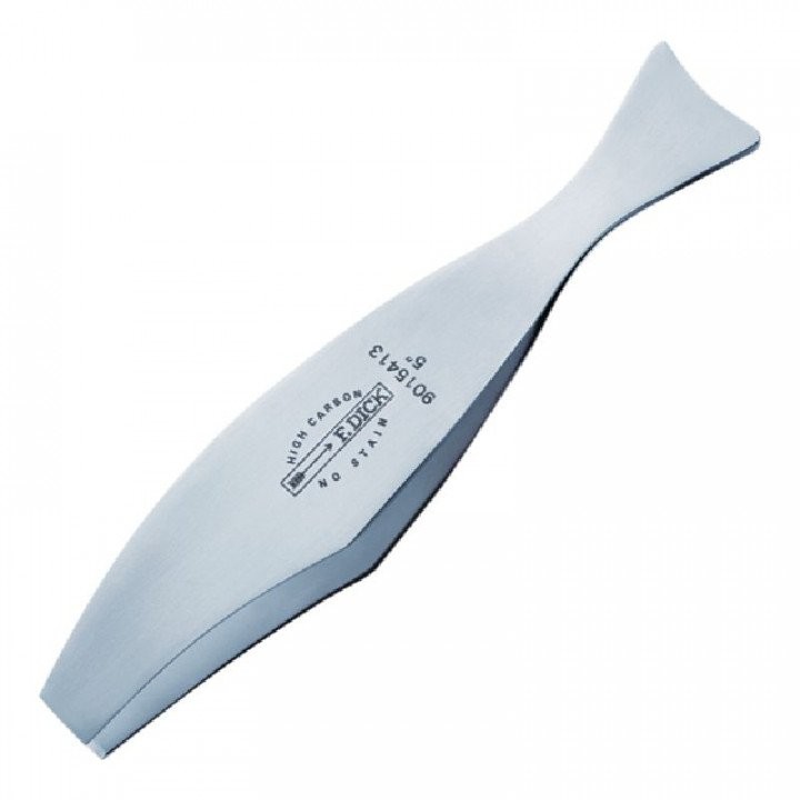 Pince inox à arêtes 135 x 25 mm pour préparation précise du poisson