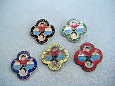 Job lot SKEGNESS 1954 BUTLINS Jolly Fisherman Holiday Camp enamel pin badges x5