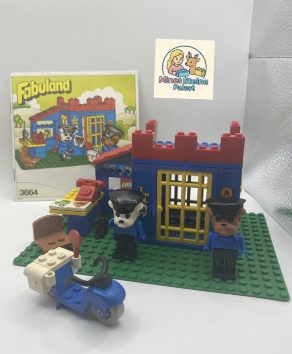 (L-1/FK) Lego® Fabuland 3664 Polizeistation mit Anleitung NICHT GELOCHT ! - Bild 1 von 4
