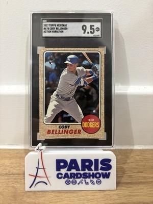 2017 Topps Heritage Cody Bellinger #678 Action Variation RC SGC 9,5