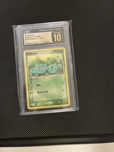Bulbasaur Pokemon 2005 POP Series 2 12/17 CGC Pristine 10 Low POP
