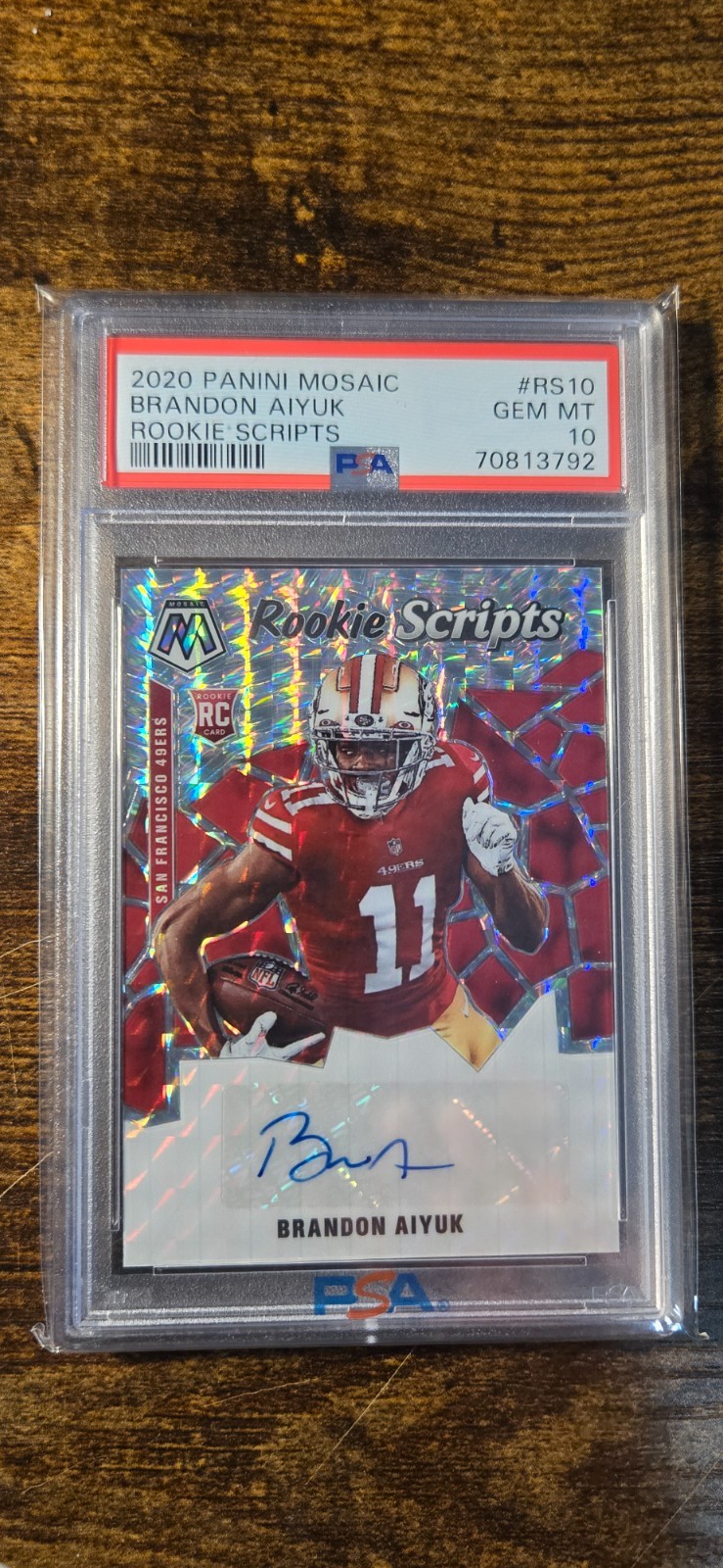 Brandon Aiyuk Panini Mosaic Rookie Scripts #RS10 Base