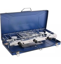 Campingaz Camping Chef 4500W Stove Double Burner With Grill Outdoor Cooking