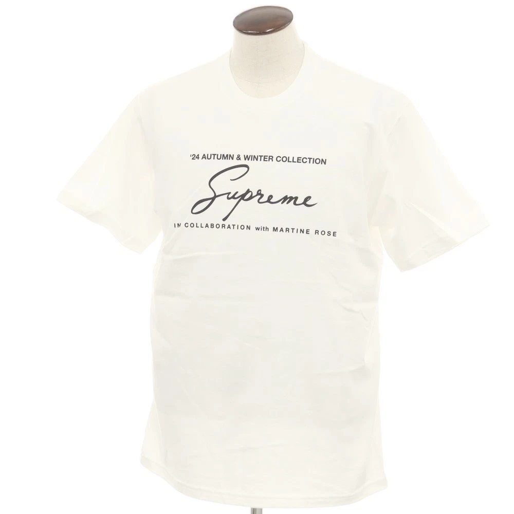 T shirt coton automne/hiver Supreme x Martine Rose 2024 L blanc occasion