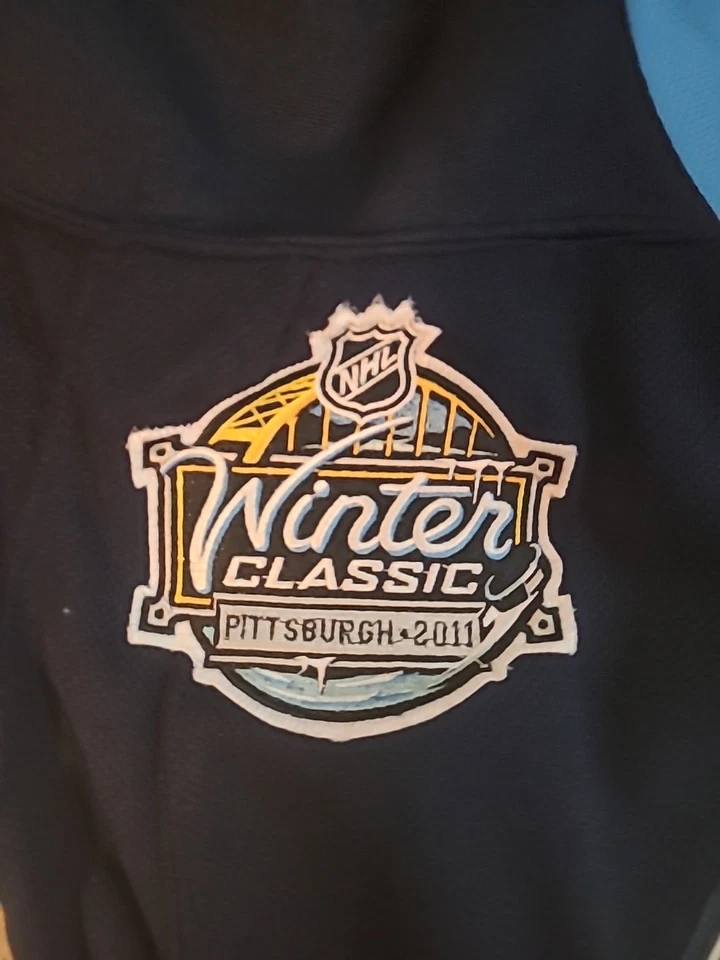 Camiseta deportiva Reebok Max Talbot Pittsburgh Penguins 2011 NHL clásica de invierno azul marino - 48 Foto 4 de 4