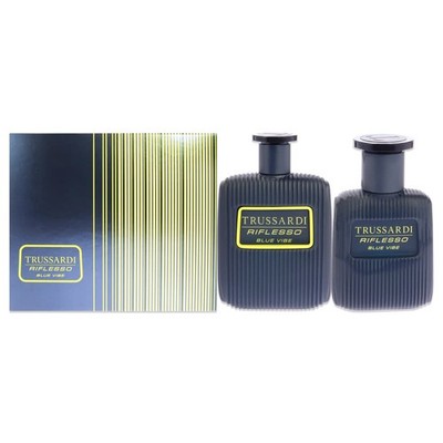 Trussardi Men's Riflesso Blue Vibe Gift Set Fragrances 8058045427452