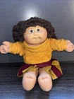 1985 Cabbage Patch Kids Girl Doll Brown Hair Eyes 1 Dimple Xavier Roberts
