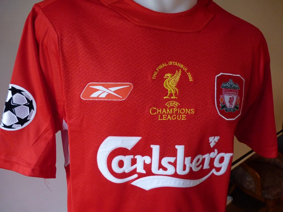 Maillot Gerrard 8 Liverpool FC 2004-2005 Final CL Medium shirt jersey Ed Limitée - Photo 3/4